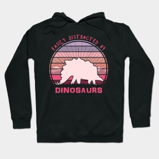 Easily Distracted By Stegosaurus Dinosaurs Hoodie